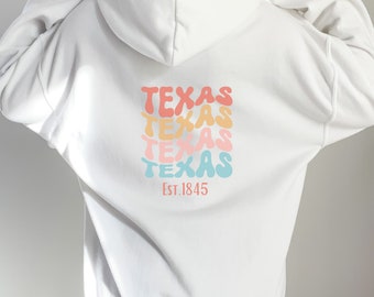Texas Hooded Sweatshirt, TX State