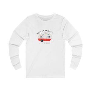 T-shirt à manches longues joyeux Noël camper