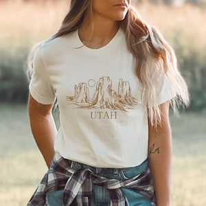 Utah Short Sleeve Tee, Utah Mountains, Mountains tshirt, Utah shirt, UT shirt