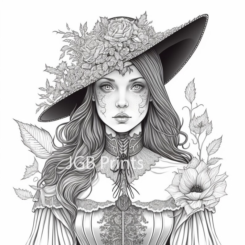 Adult Coloring Page Fantasy Girl - Il 794xN.4553607117 Apcd 