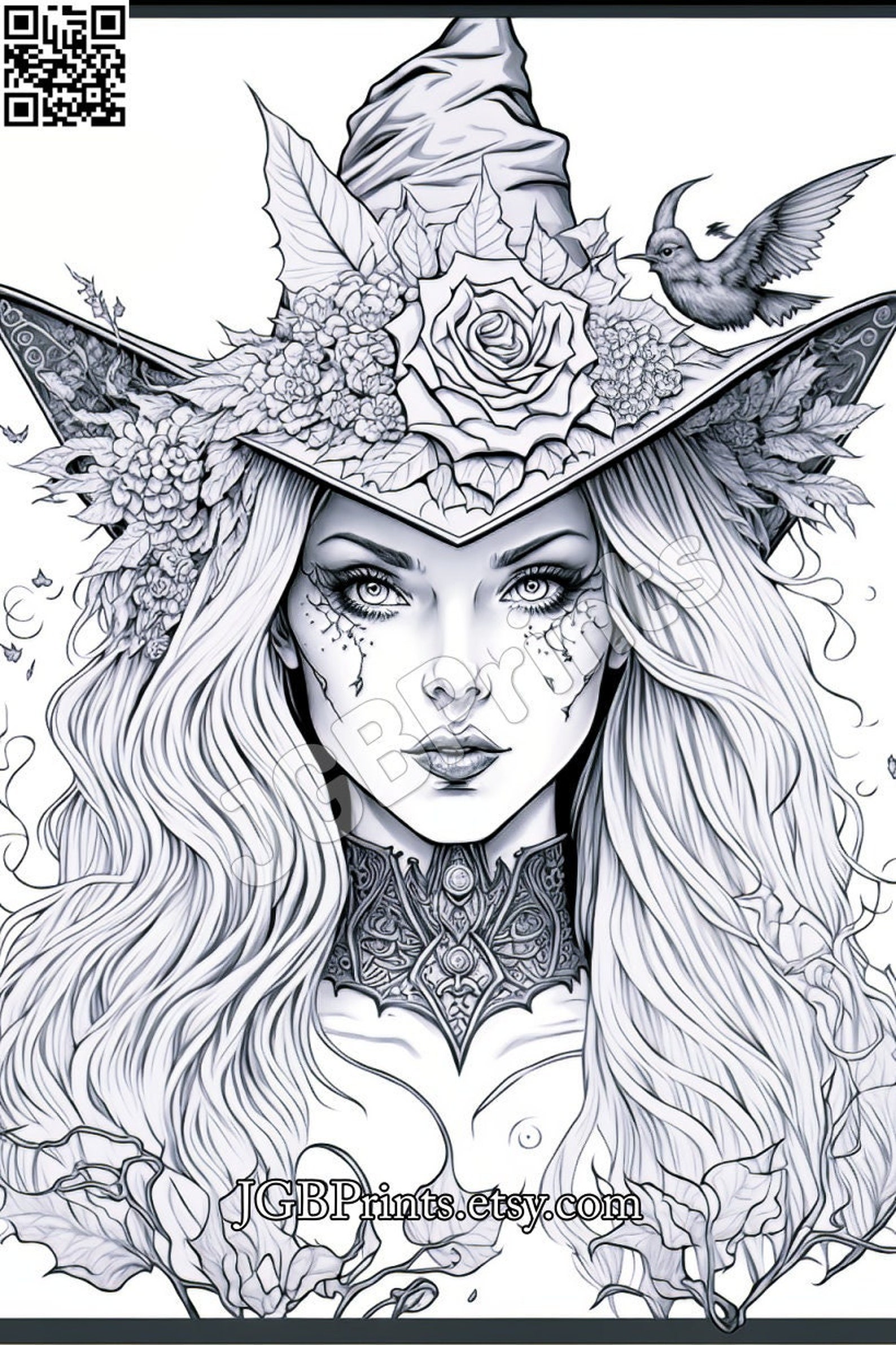 Unleash Your Inner Witch With This Spellbinding Coloring Page , Witch
