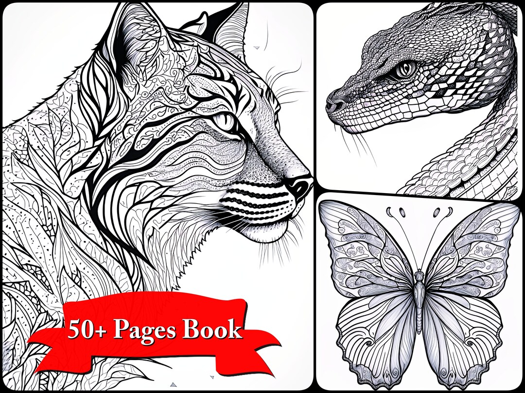 10 Abstract Animal Coloring Pages for Creative Minds