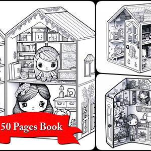 Beautiful Doll House Coloring Pages for Toddlers Printable Designs ...