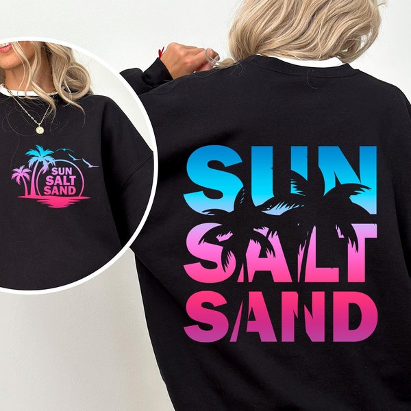 Sun Salt Sand Png, Retro Summer Png, Beach Png, Tropical Png, Summer Shirt Png, Summer Vibes Png, Beach Vibes Png, Sublimation Design