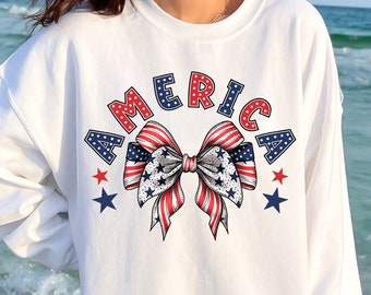 Retro Coquette USA Png, Amerykańska Flaga Coquette Png, 4 lipca Png, Amerykańska Koszulka Png, Patriotyczne Png, Dzień Niepodległości Png, USA Sublimacja