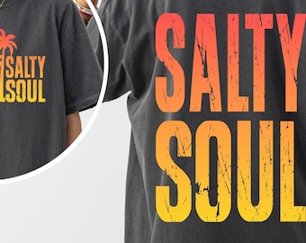 Salty Soul Summer Shirt Png, Neon Summer Png, Beach Life Png, Trendy Summer Png, Salty Summer Png, Pool River Lake Png, Sublimation Design
