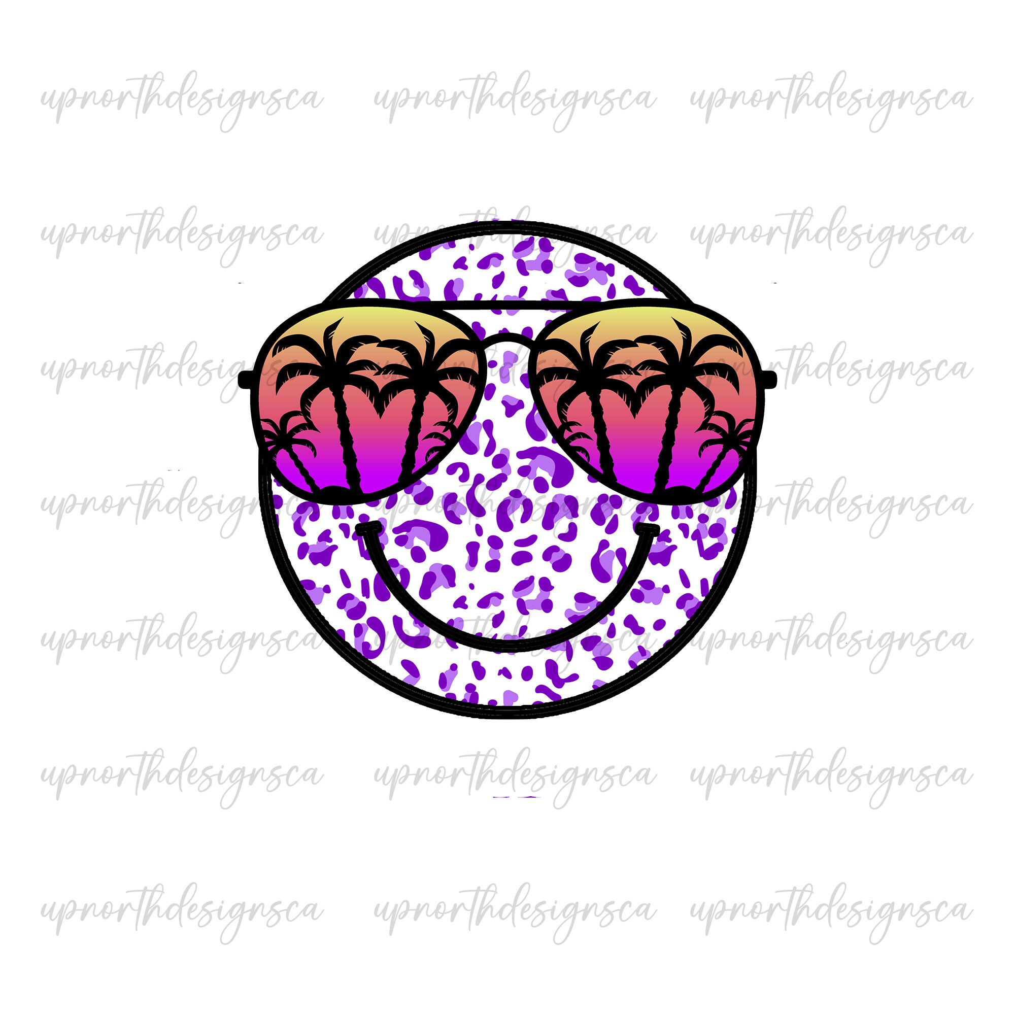 Smiley Face Summer Png, Smiley Face Png, Retro, Vintage, Sublimation