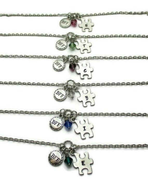 6 BFF Bracelets 6 BFF Gifts Friendship Bracelets for 6 Infinity Bracelets Puzzle Piece Bracelets Personalized Etsy Canada