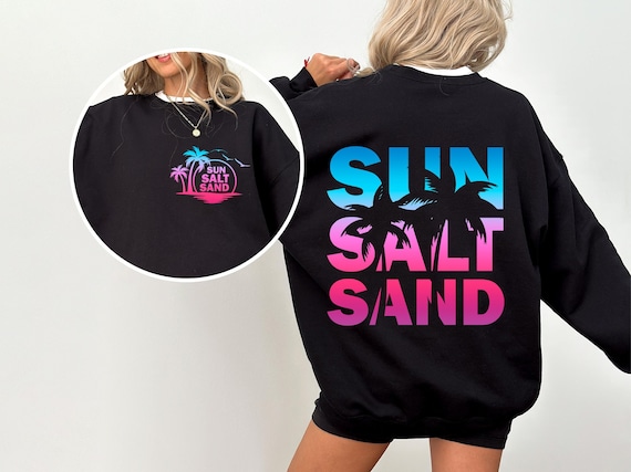 Sun Salt Sand Png, Retro Summer Png, Beach Png, Tropical Png, Summer Shirt Png, Summer Vibes Png, Beach Vibes Png, Sublimation Design
