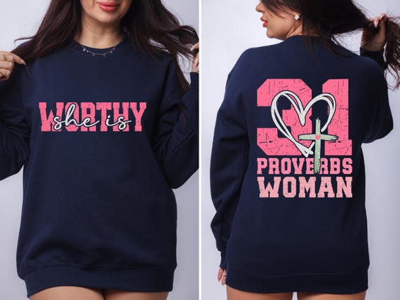 31 Proverbs Woman Png, She Is Worthy Png, Christian Faith Png, Bible Verse Png, Faith Shirt Design, Religious Png, Sublimation Design