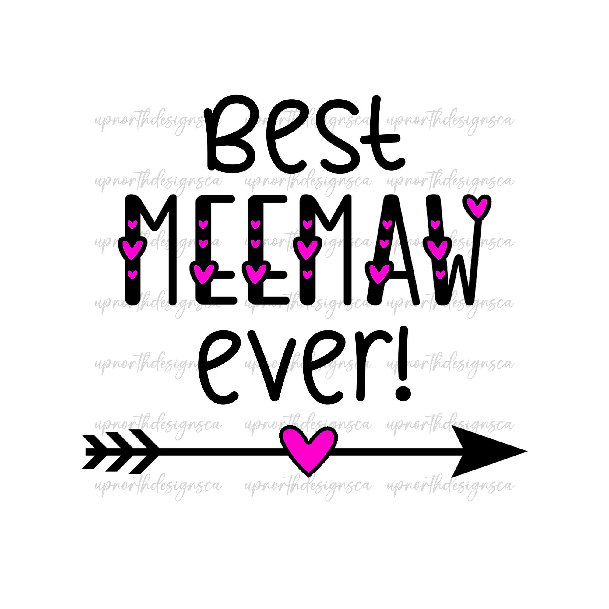 Best Meemaw Ever Png Digital Download Meemaw Png Best Etsy