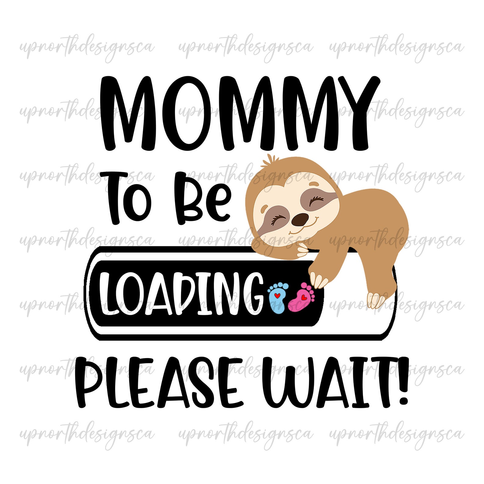 May Be Loading Mommy to Be Loading Png, Digital Download, Mommy to Be Sloth Png, Mommy ...