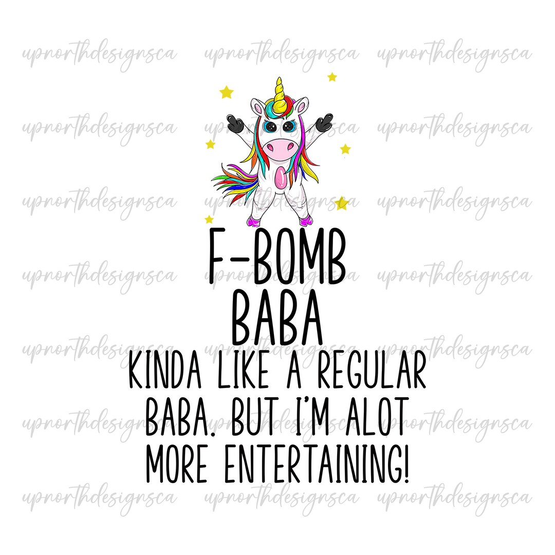 F-bomb Baba Png, Baba Swears Png, Funny Baba Png, Digital Design, Baba ...