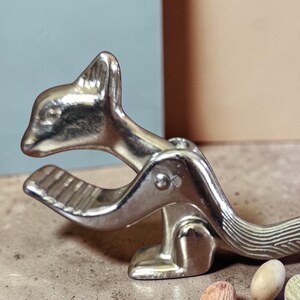 Squirrel Nutcracker chrome 6" x 3"