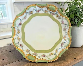 Antique Tresseman & Vogt Limoges Shallow Bowl 13"