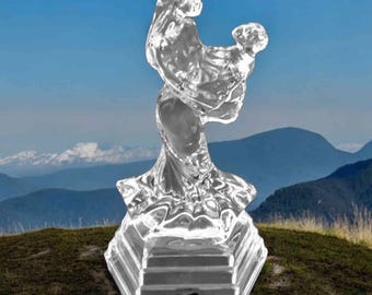 Collectable RCR Royal Crystal Rock Mother and Child Art Glass