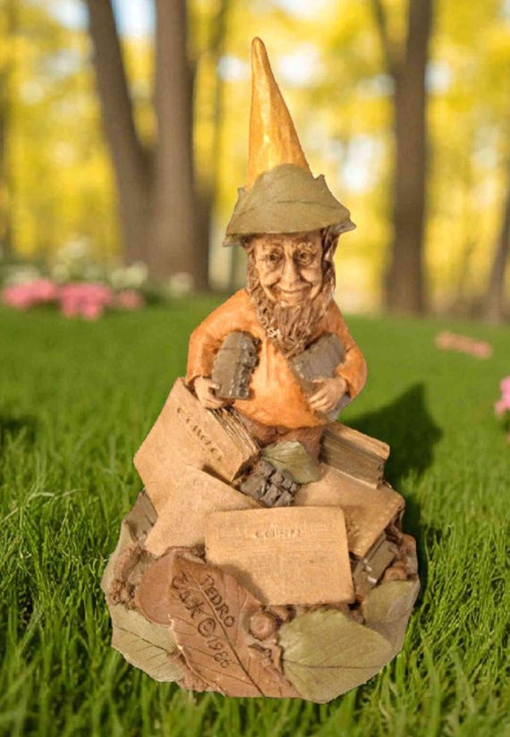 Tom Clark Gnomes. Mulligan, Smoky, Pedro Figurines. 1980's. Cairn
