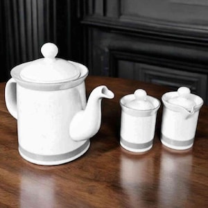Dansk Concerto Allegro Teapot, Creamer, Sugar Bowl. 1980&#39;s.