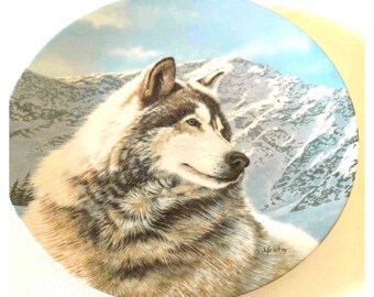 Solitary Watch Wolf plate. 1992