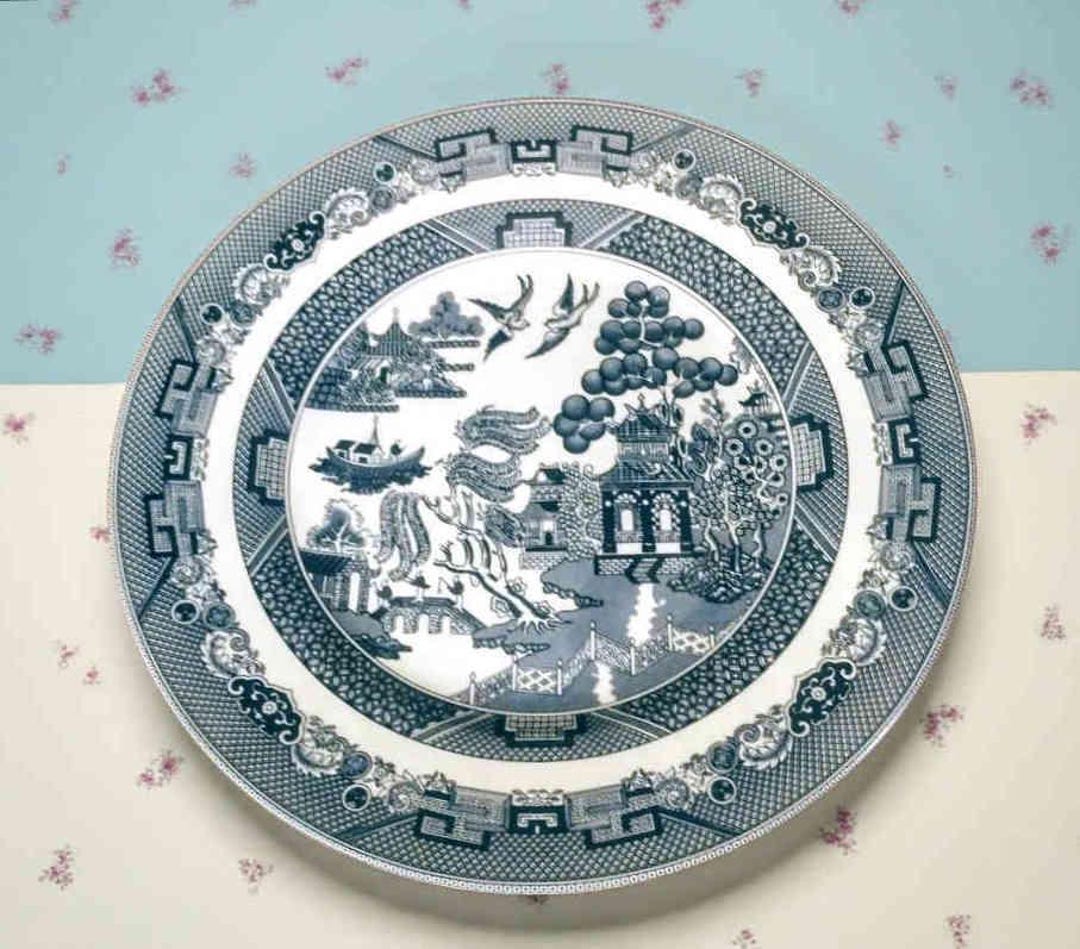 Two Johnson Brothers Willow Pattern Dinner Plates. 10.5". - Etsy