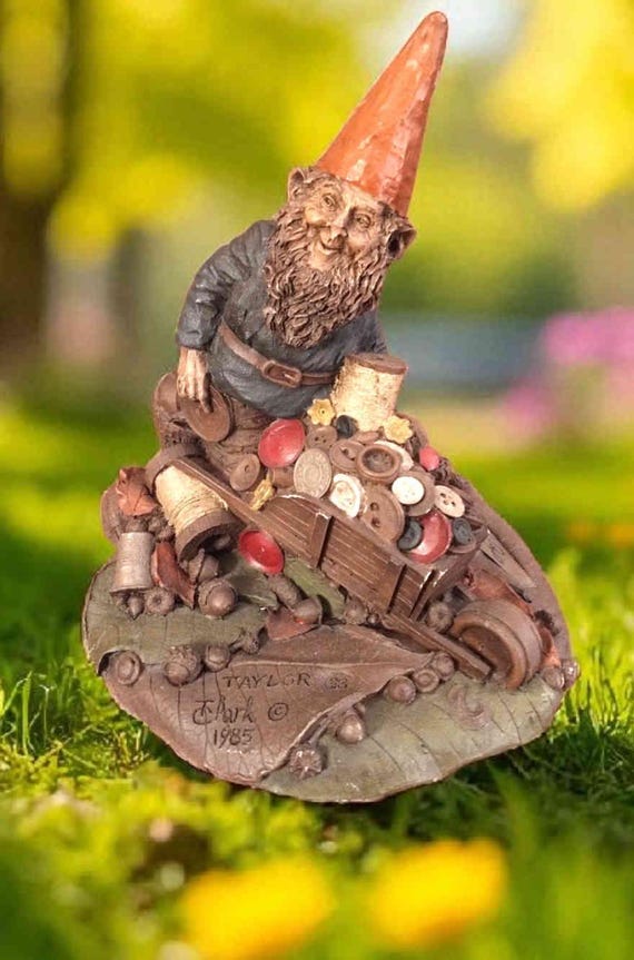Tom Clark Gnomes. Taylor, Skipper, Figurines. 1980's. Cairn Studio