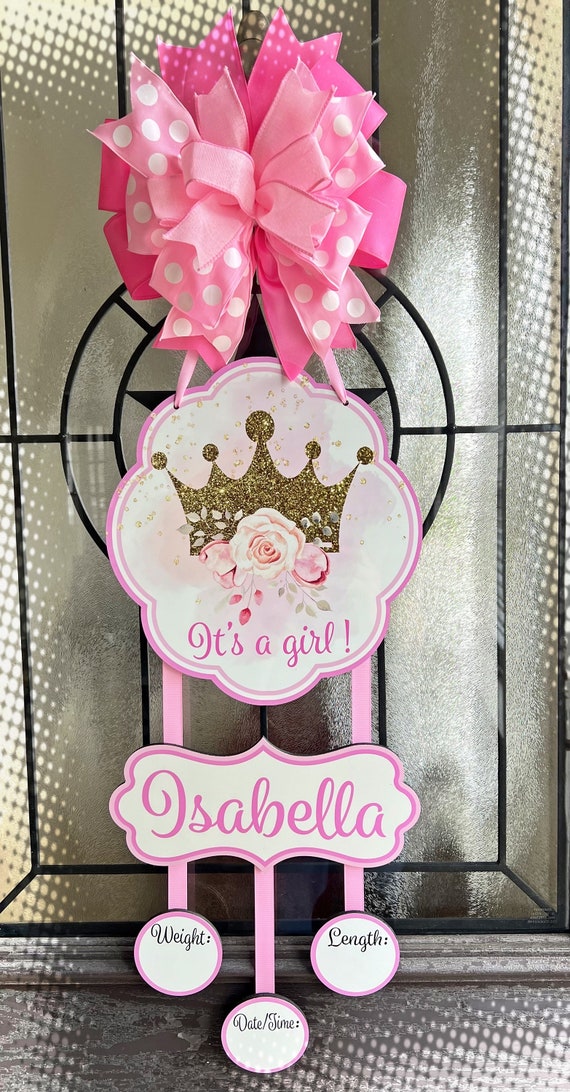 Celebration Door Bow Its A Girl Pink Celebration Door Bow Its A Girl Pink