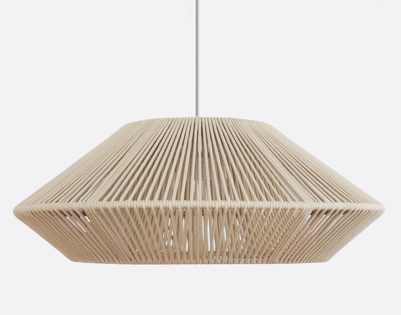 Pendant Rope Ceiling Modern Handcrafted Rope Ceiling Pendant Lamp - Contemporary Style. Made ...