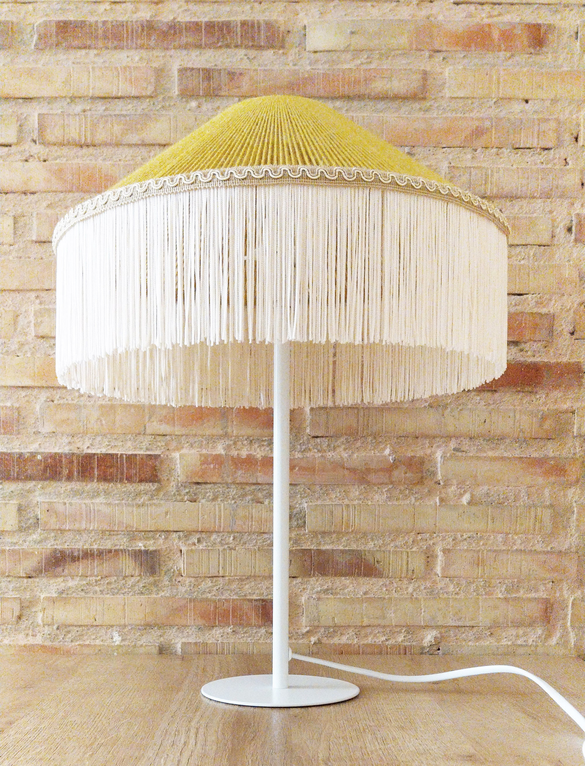 Boho Vintage Silk Fringe table Lamp – Handcrafted Bamboo Woven table Light by ReallyNice Lamps