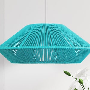 Modern Handcrafted Rope Ceiling Pendant Lamp - Contemporary Style. Made by Really Nice Lamps.