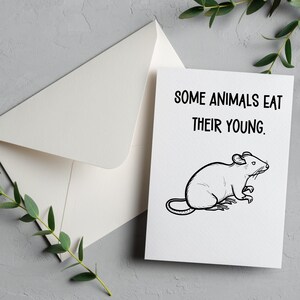 Carte drôle de fête des pères, cartes hilarantes, fête des pères, carte pour papa, enfant parfait, carte numérique 5 x 7, rats, meilleur père que ça, téléchargement