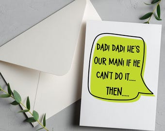 Funny Father's Day Card, Hilarious Cards, Father's Day, Card for Dad, Perfect Kid, Digital Card 5x7, swear words tools