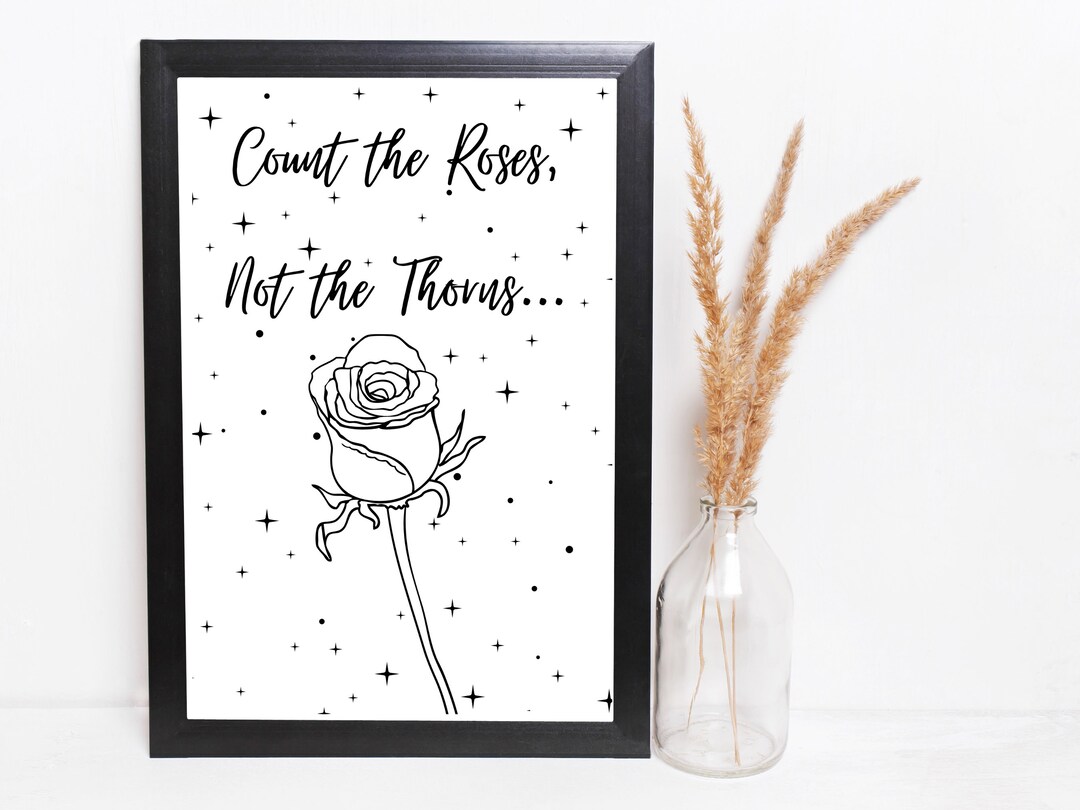 Count the Roses Digital Download Print | Digital Art Prints | JPG/PNG ...