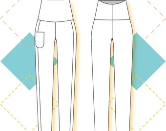Maternity Leggings (XS-L) PDF Sewing Pattern