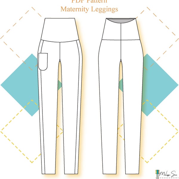 Maternity Leggings (XS-L) PDF Sewing Pattern