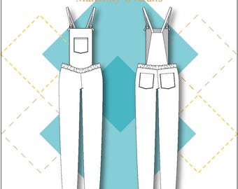Maternity Overalls (XL-4XL) PDF Sewing Pattern