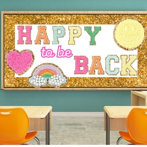 Letter Patches &quot;Back-to-School&quot; Bulletin Board