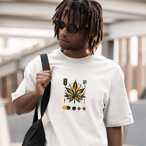 Baumwoll T-Shirt – Goldenes Ahornblatt - Unisex - Streetwear Tee