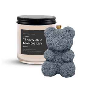 Teakwood Mahogany Scented Candles | 14 oz | Aromatherapy Candles