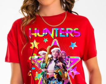 Anime Holiday Squad Christmas T-Shirt Design | Kawaii Christmas Characters PNG Sublimation File