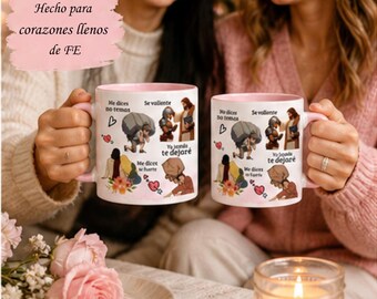 Faith and Strength PNG Mug Design: Inspiring Christian Message (Digital Download)