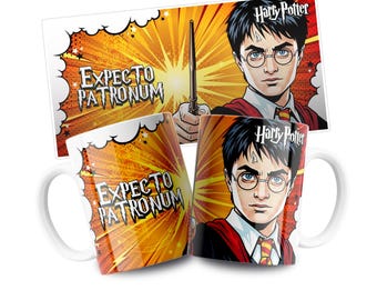 Wizard Mug Wrap Set | Fantasy Spell Art, Sublimation Design (PNG Digital Download)