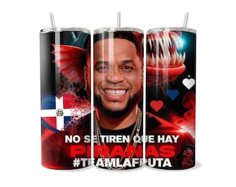 Dominican Urban Style Tumbler Design | Piranha Theme PNG (Digital Download)