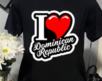 Dominican Republic T-Shirt Digital Design  Art  Sublimation and DTF  Caribbean Culture, Flag, and Pride