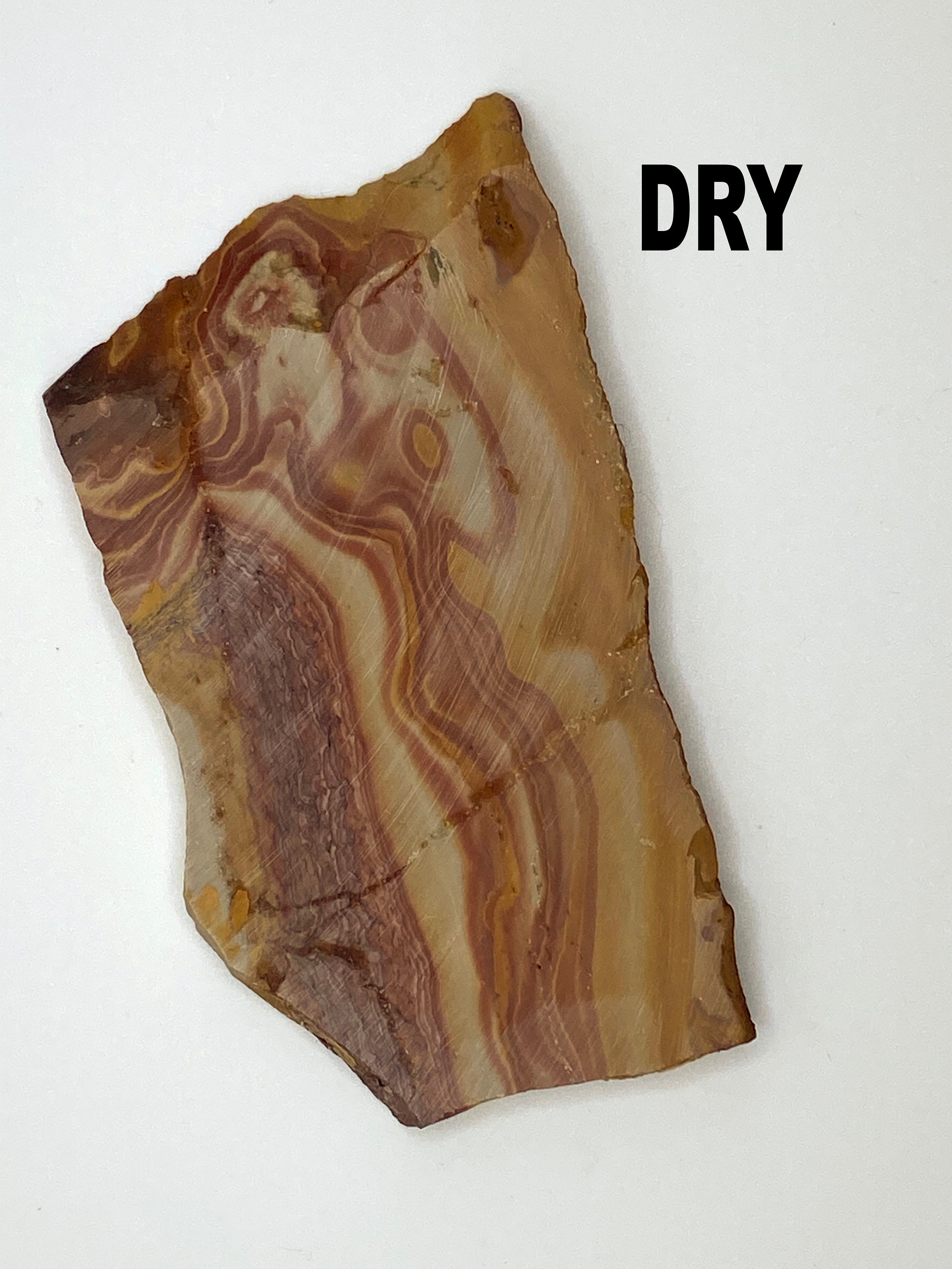 Beautiful Banded Rhyolite Wonderstone With Reds and Golden Yellows ...