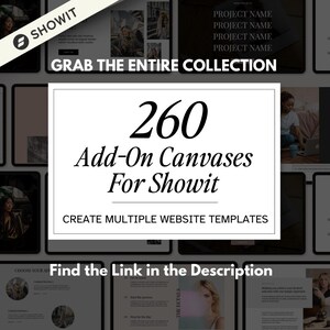 FAQ Showit Canvas Template, Premium Showit Website Template, FAQ Add-On Canvas, Showit Template Photographer, Designer, Videographer, Coach image 10