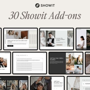 Showit Website Template: Add-On Canvas Bundle for Photographers