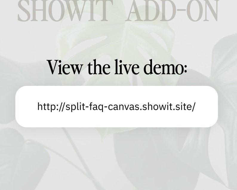 FAQ Showit Canvas Template, Premium Showit Website Template, FAQ Add-On Canvas, Showit Template Photographer, Designer, Videographer, Coach image 9