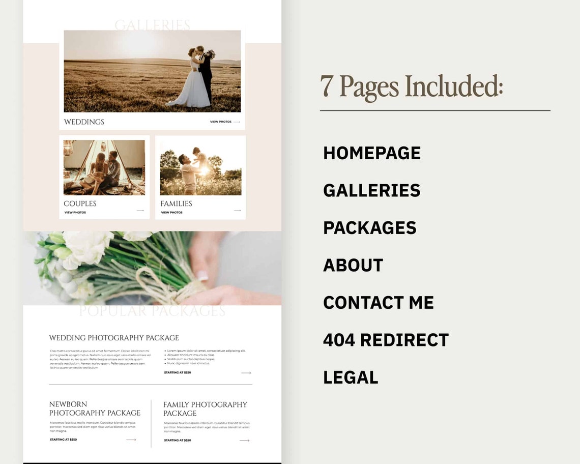 Premium Showit Website Template, Website Templates Photography, Showit Premium Showit Website Template, Website Templates Photography, Showit