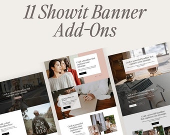 Showit Website Banner Canvases: Photographer Website Template (PDF Guide)