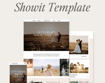 Premium Showit Website Template, website templates photography, Showit Website Template for Photographer, Showit Website, Wedding Planner
